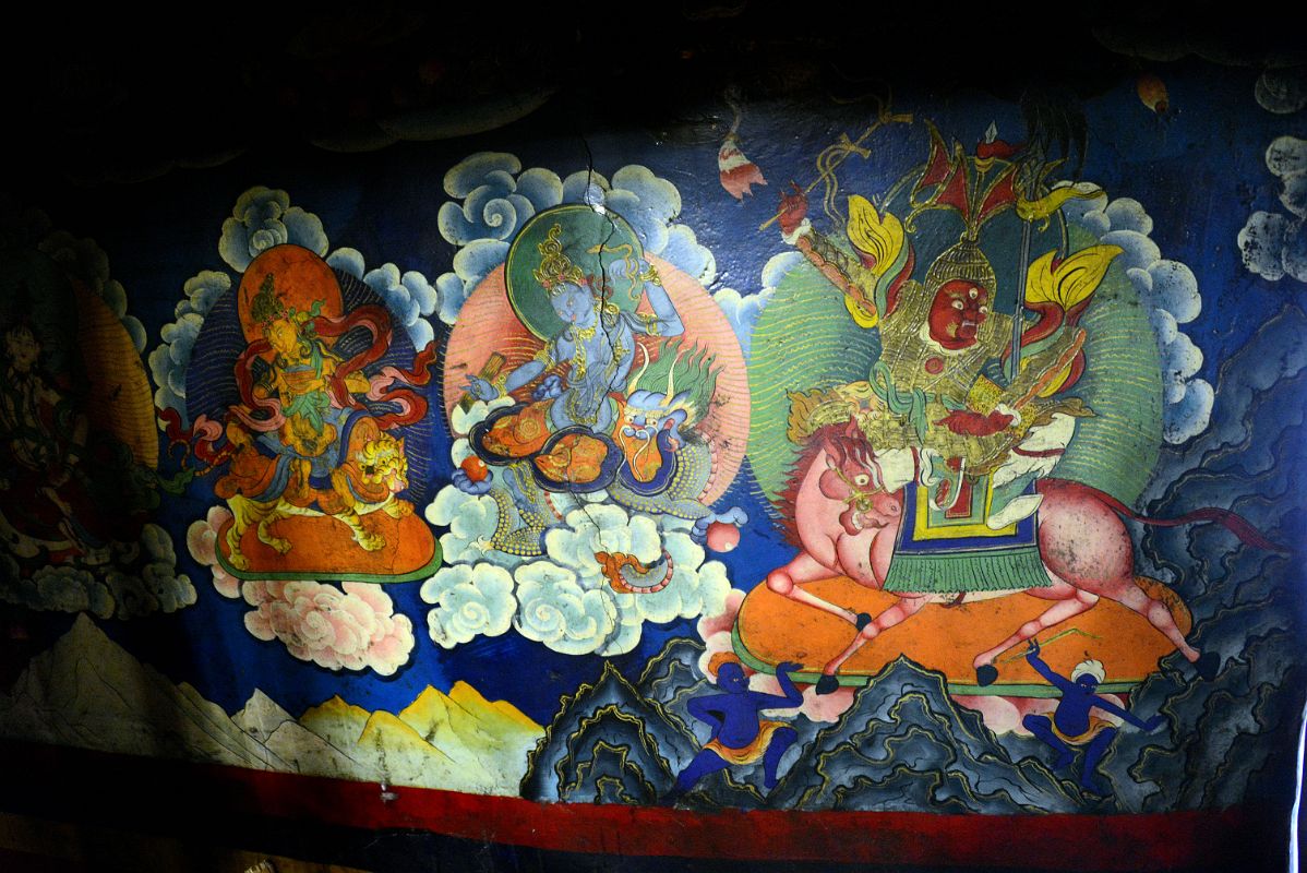 17 Painting Of King Gesar And Other Figures In The Main Hall At Rong Pu Monastery Between Rongbuk And Mount Everest North Face Base Camp In Tibet